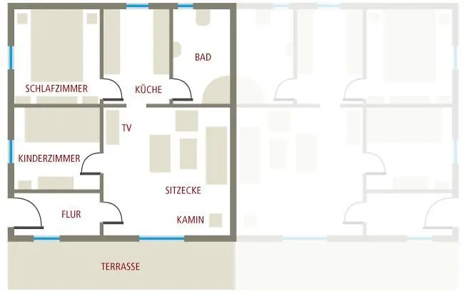 Kuestenferienhaus Nr. 91/92 *